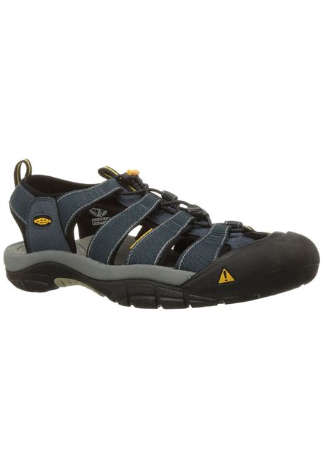 Keen newport h2 textile men s slip on navy medium grey sandals