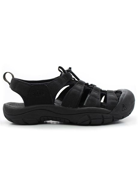 Keen newport h2 textile men s slip on triple black sandals
