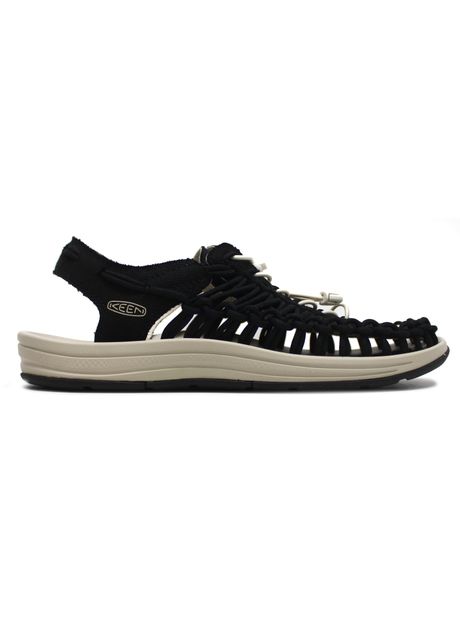 Keen uneek canvas textile men s slip on black birch sandals