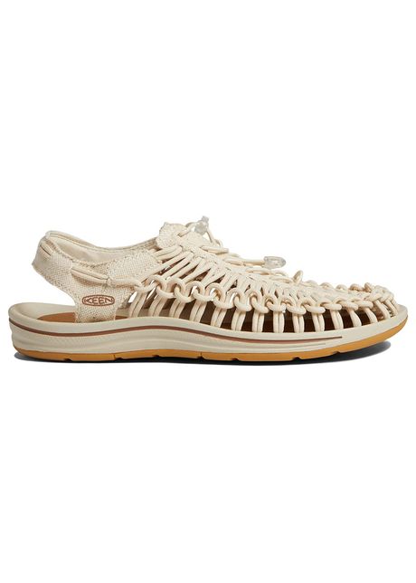 Keen uneek canvas textile men s slip on natural canvas birch sandals