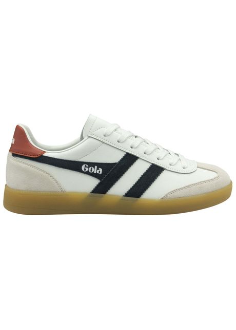 Leather lace up trainers gola viper leather