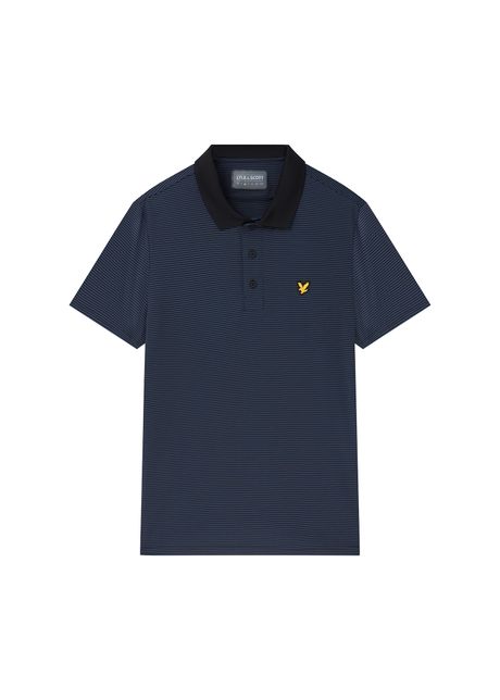Lightweight micro scratch polo shirt lyle scott