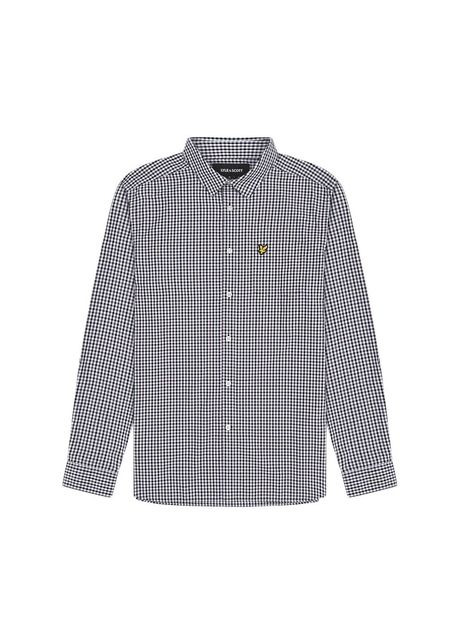 Long sleeve plaid shirt lyle scott gingham