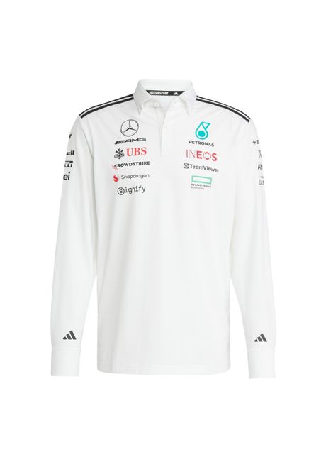 Long sleeve polo shirt adidas mercedes amg petronas formula one team