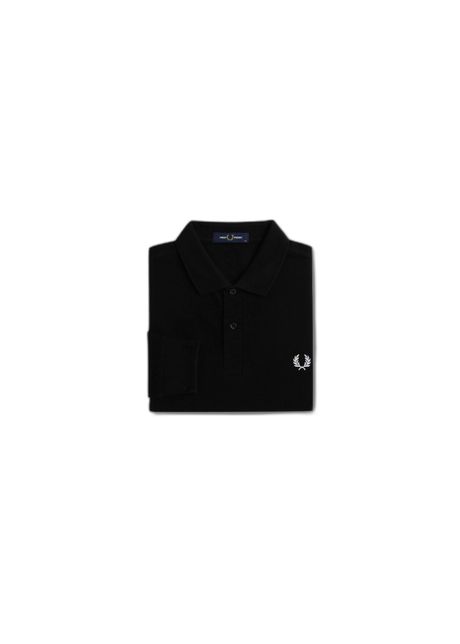 Long sleeve polo shirt fred perry plain