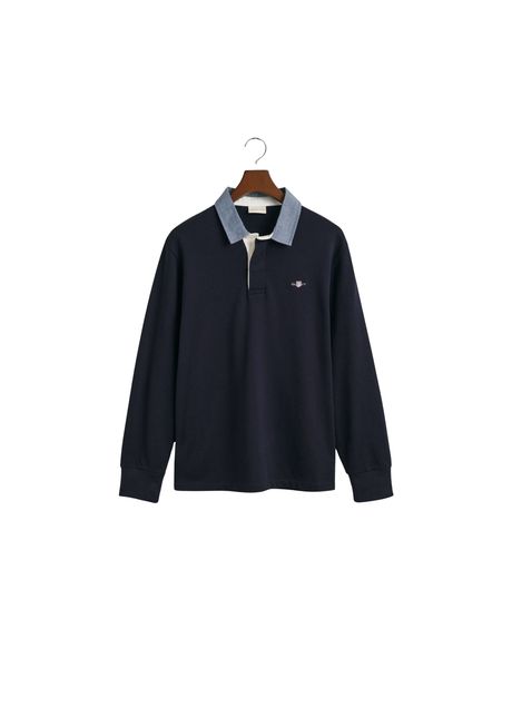 Long sleeve polo shirt gant heavy rugger