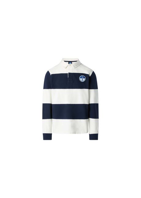 Long sleeve polo shirt north sails w logo