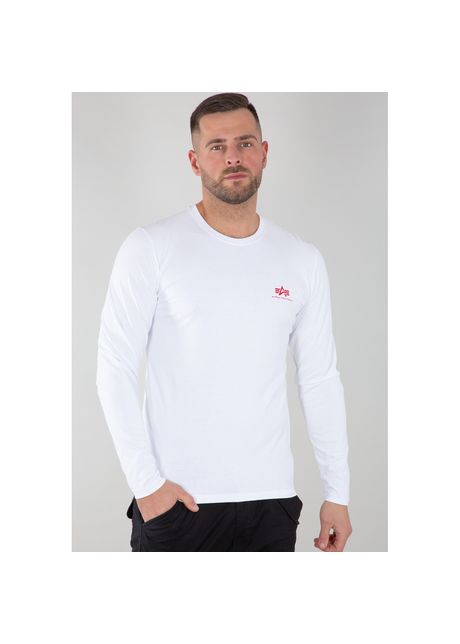 Long sleeve t shirt alpha industries back print heavy