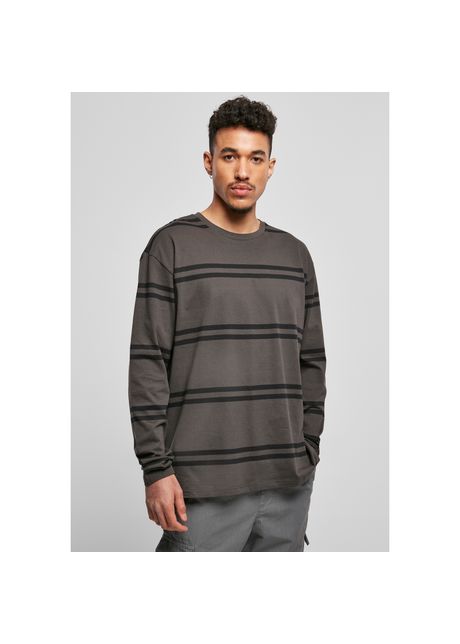 Long sleeve t shirt urban classics oversized striped
