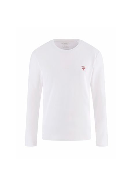 Long sleeved round neck t shirt guess core