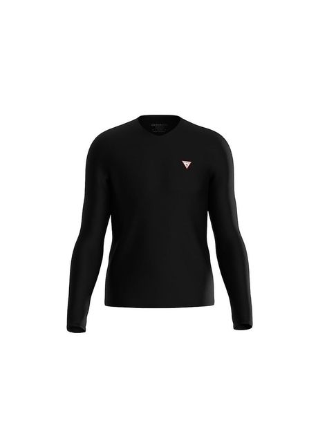 Long sleeved v neck t shirt guess core