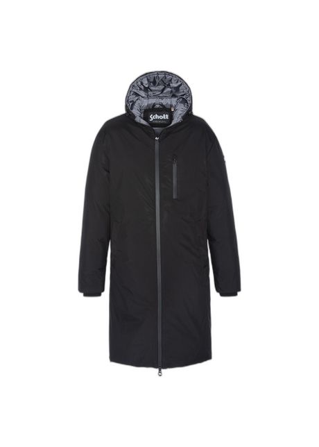 Long zipped jacket with welded seams schott