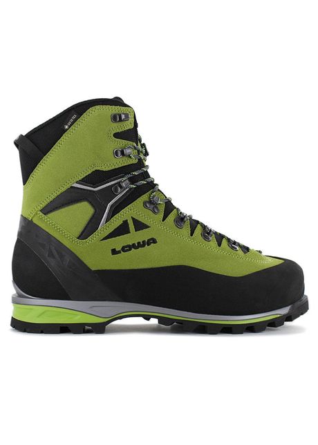 Lowa alpine expert ii gtx suede textile men s mountaineering boots colour lime black