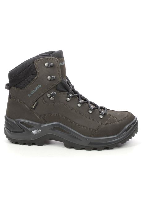 Lowa renegade gtx mid high nubuck leather men s waterproof hiking boots colour dark brown black