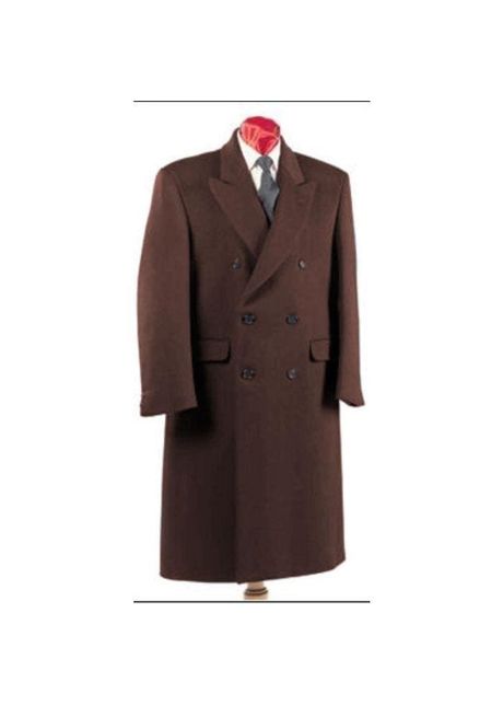 Mens brown peacoat brown pea coat