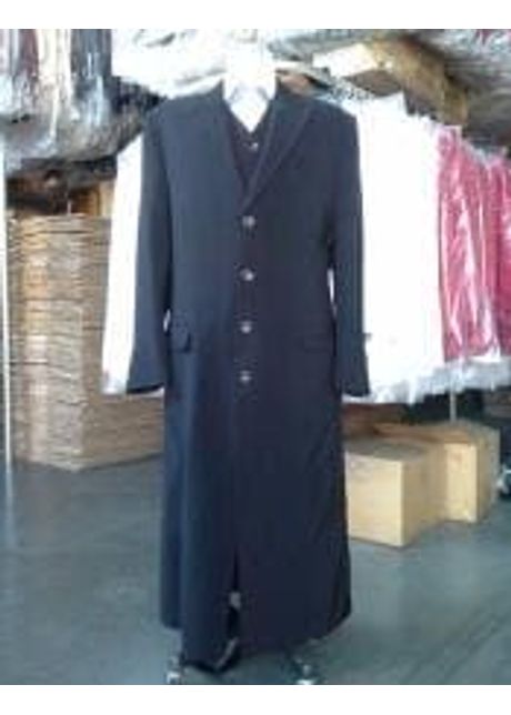 Mens floor length coat coat