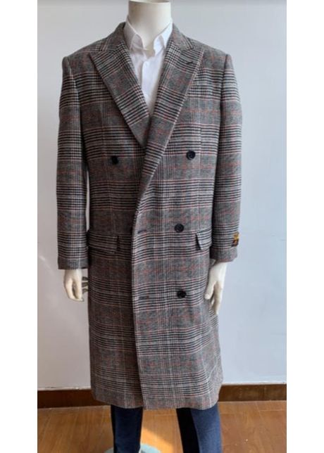 Mens overcoat mens long wool topcoats topcoat for men mens double breasted overcoat gray double breasted coat