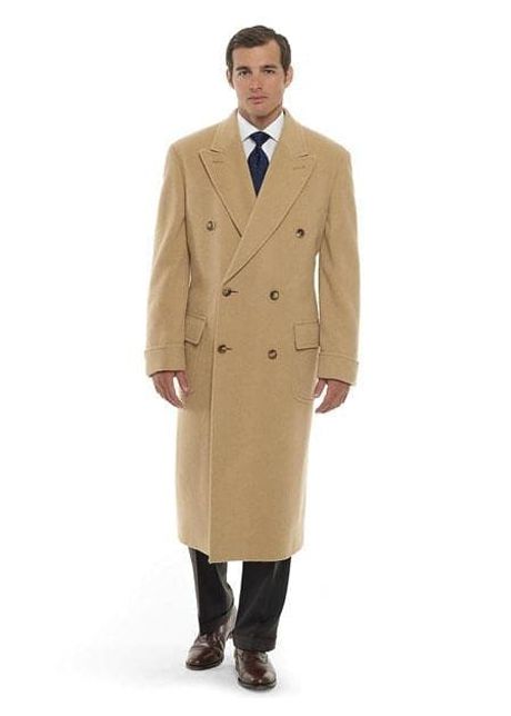 Mens overcoat mens long wool topcoats topcoat for men mens double breasted overcoat khaki camel double breasted coat