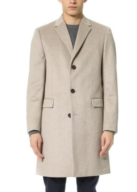 Mens tan overcoat