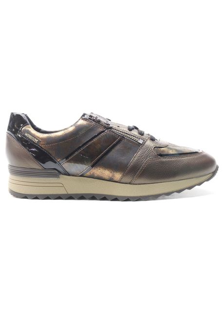Mephisto toscana metallic leather women s sneakers colour bronze