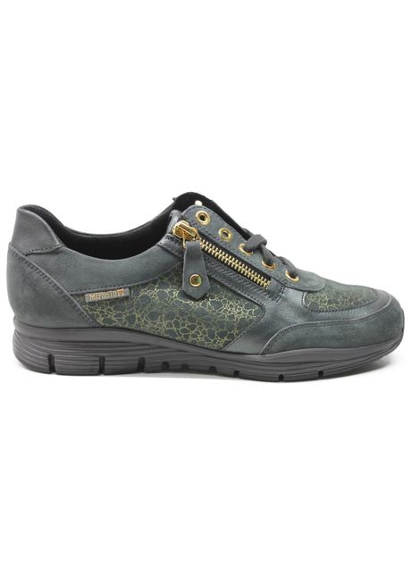 Mephisto ylona velvet leather women s sneakers colour verdigris
