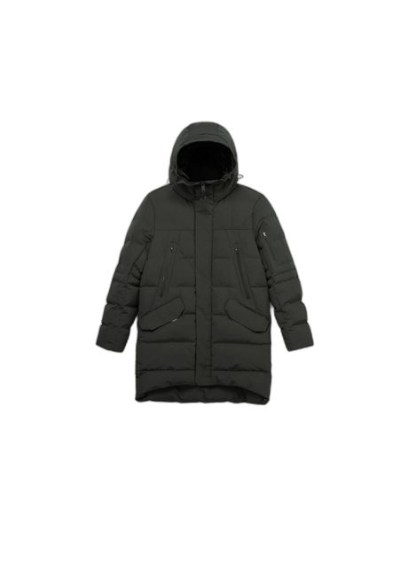 Mid length padded jacket with hood krakatau strofo