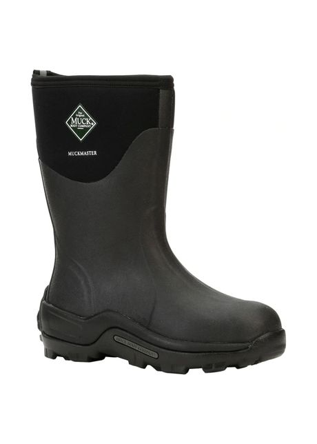Muck boot muckmaster mid rubber men s slip on black boots