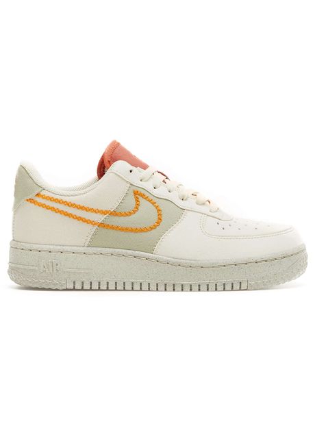 Nike air force 1 07 synthetic suede women s low top sneakers colour coconut milk light curry