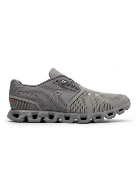 On cloud 5 synthetic textile men s low top fog alloy sneakers
