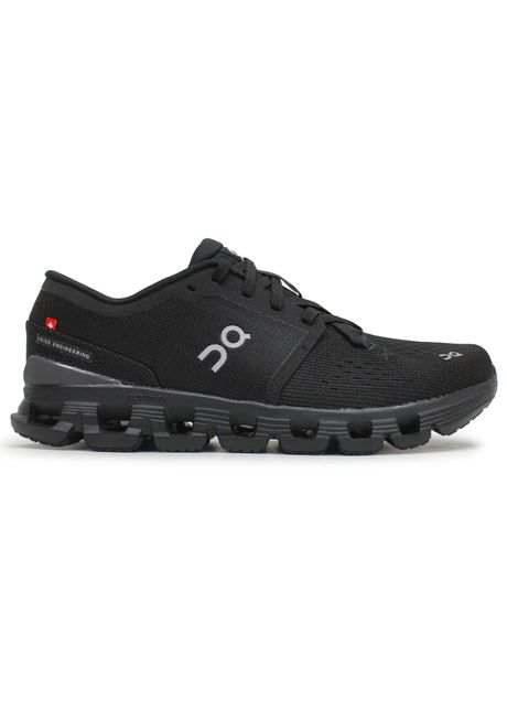On cloud x 4 textile synthetic men s running black eclps sneakers