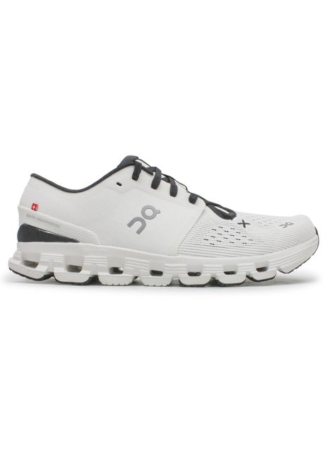 On cloud x 4 textile synthetic men s running shoes colour ivory black