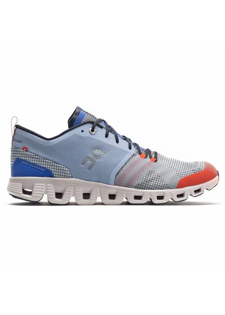 On cloud x shift textile men s running shoes colour heather glacier
