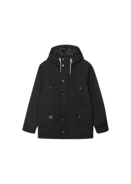 Parka with press studs revolution