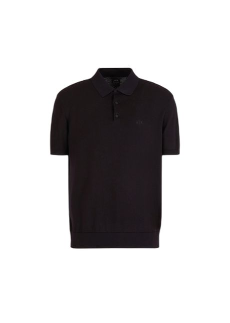 Piqu polo with contrasting details armani exchange