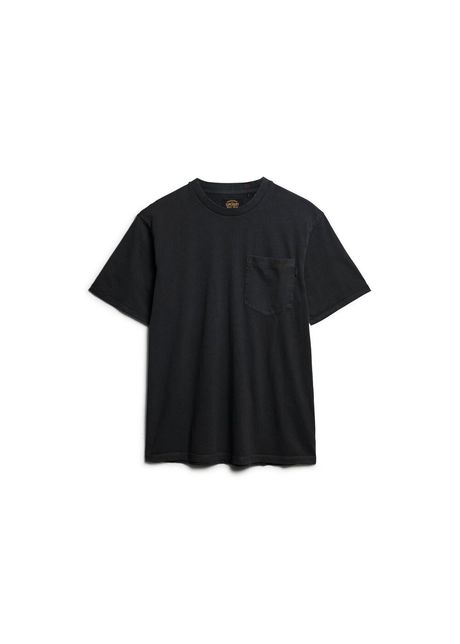 Pocket t shirt with contrast stitching superdry