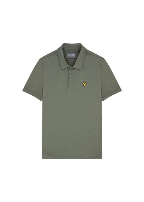 Polo shirt lyle scott seafoam jacquard