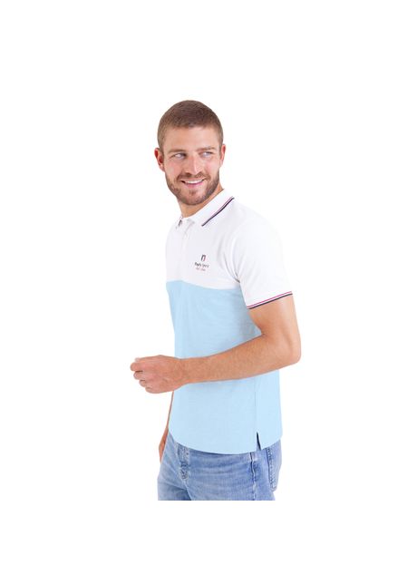 Polo shirt with ribbing camberabero colorblock