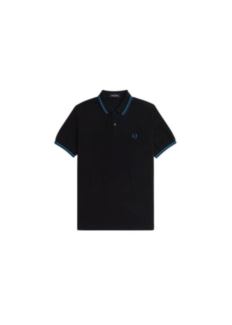 Polo with double piping fred perry