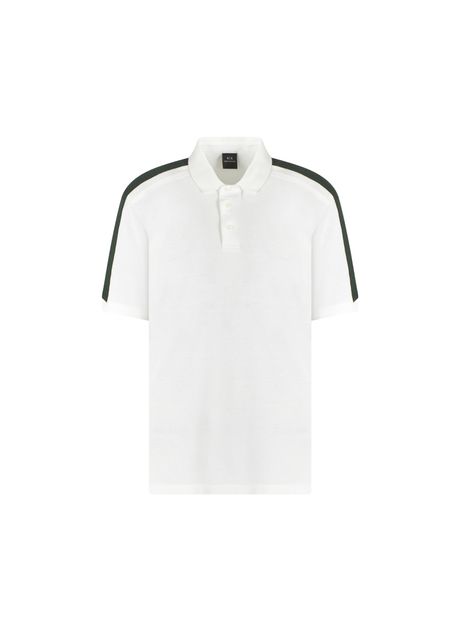 Polo with shoulder stripes armani exchange