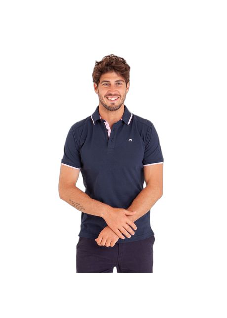 Printed poplin polo shirt neck camberabero