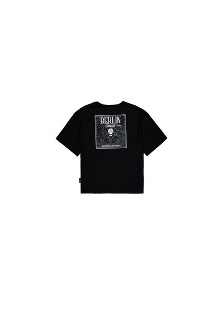 Printed t shirt on the back alpha industries berlin candy bomber