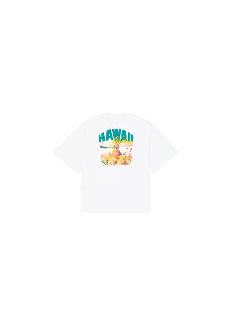Printed t shirt on the back alpha industries hawaii aloha