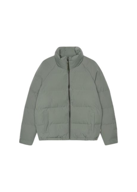 Puffer jacket with collar and welt pockets revolution