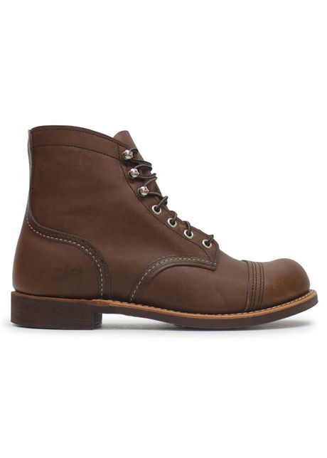 Red wing iron ranger full grain leather men s lace up amber boots