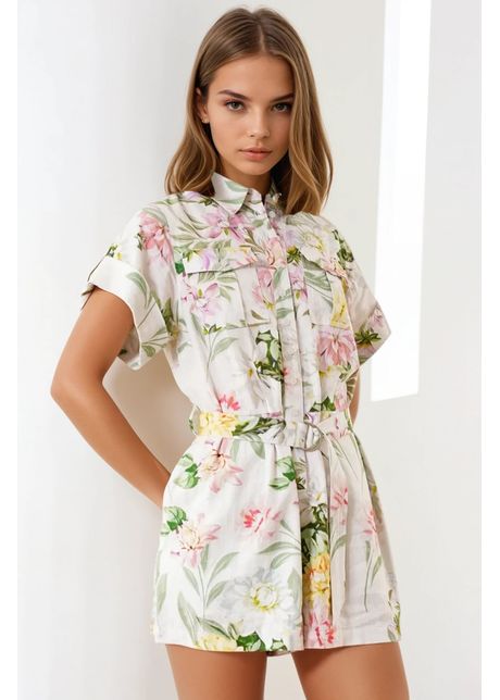 Remi linen romper