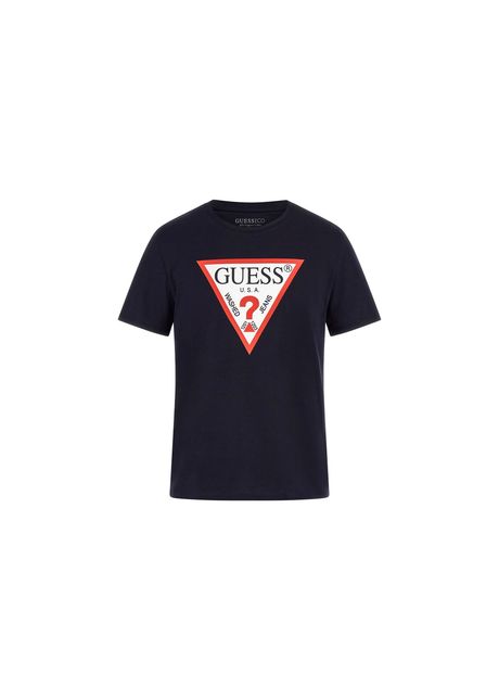 Round neck logo t shirt guess cn original