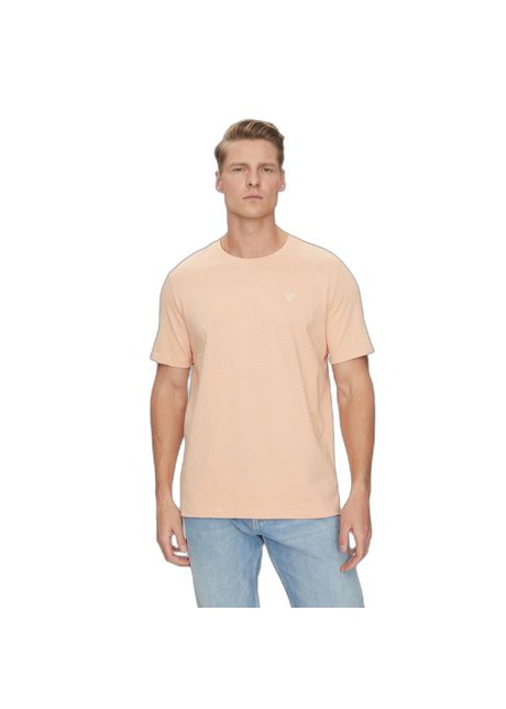 Round neck t shirt with patch guess