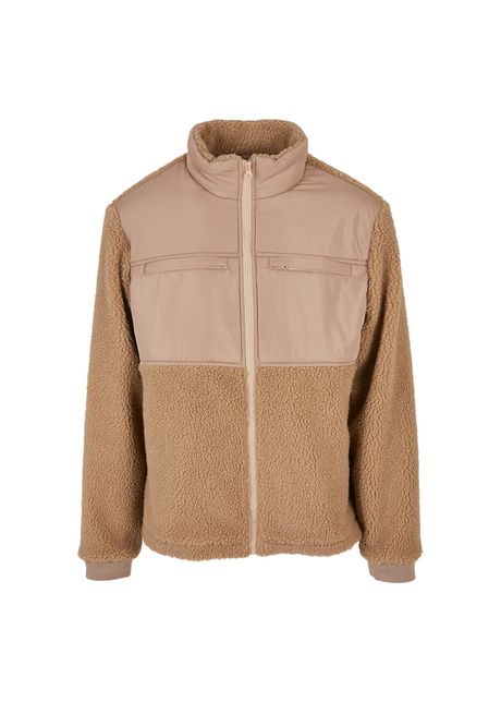 Sherpa fleece urban classics patched