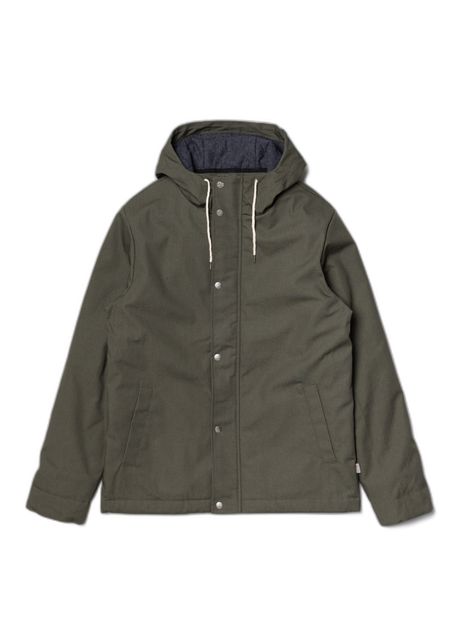 Short parka with trim revolution
