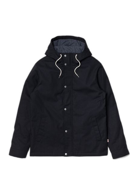 Short parka with trim revolution